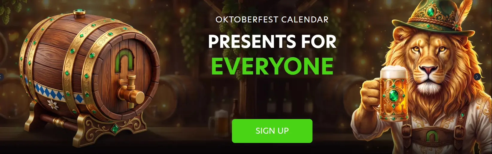 NeoSpin Oktoberfest calendar promotion